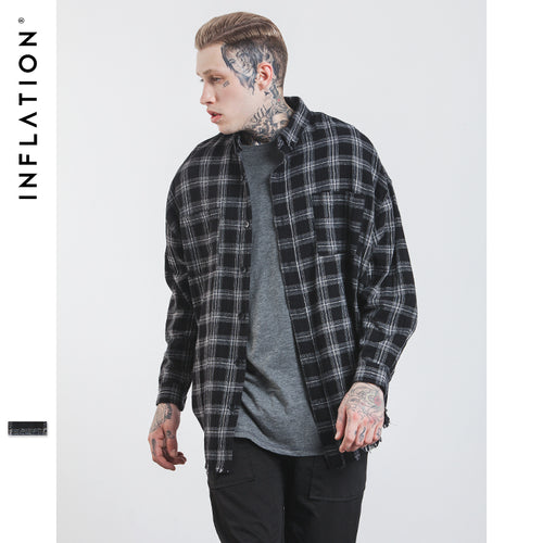 INFLATION Long Sleeve Casual Shirt