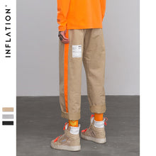 Load image into Gallery viewer, INFLATION Fluorescence Side Straight Casual Pants