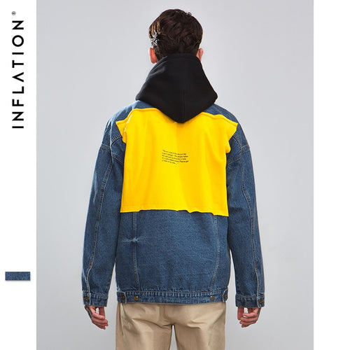 INFLATION Yellow Patchwork Jackets