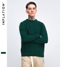 Load image into Gallery viewer, INFLATION Ripped Out Holes Sweater