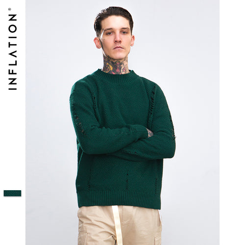 INFLATION Ripped Out Holes Sweater