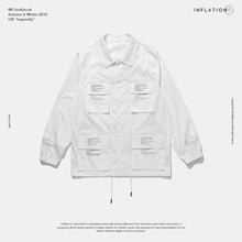 Load image into Gallery viewer, INFLATION Letter Printed MultI-pocket Windbreaker Shirt