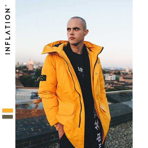 INFLATION Colorful Long Down Jacket