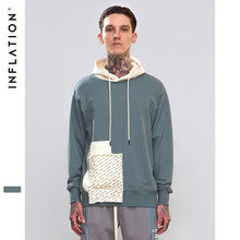 Load image into Gallery viewer, INFLATION Men Brand Patchwork Hoodies