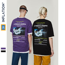 Load image into Gallery viewer, INFLATION Graphic Tees Loose T-shirt