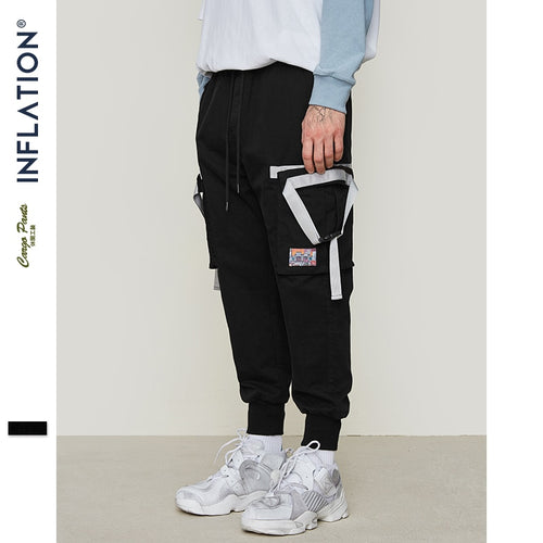 INFLATION Side Tape Design Leggings Pants