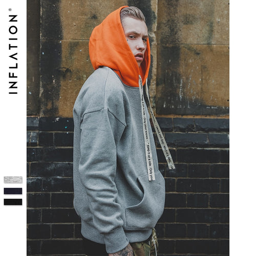 INFLATION Hip Hop Streetwear Hoodies
