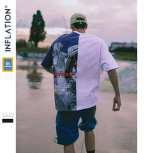 Load image into Gallery viewer, INFLATION Colour Block Astronaut Print T-Shirts