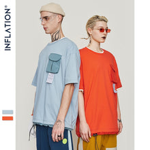 Load image into Gallery viewer, INFLATION Elastic Drawstring Cotton T-shirt