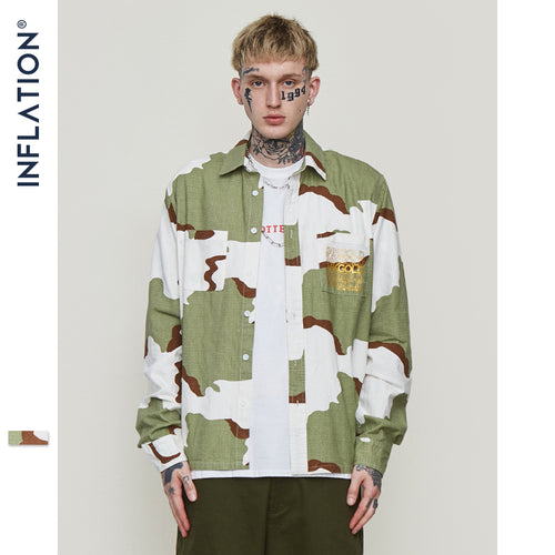 INFLATION Camouflage Field Casual Shirt