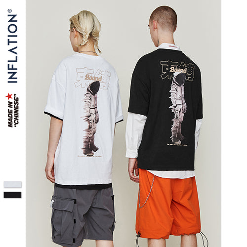 INFLATION O-Neck Hip Hop T-shirt