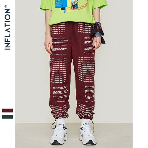 INFLATION Full Letter Sweat Pants