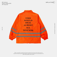 Load image into Gallery viewer, INFLATION Reflctive Striped Letter Jacket