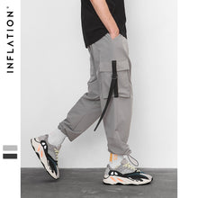 Load image into Gallery viewer, INFLATION Elastic Waist Patchwork Track Pants