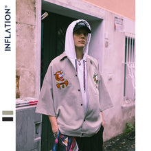 Load image into Gallery viewer, INFLATION Dragon Tiger Cartoon Embroidery Oversize Shirt